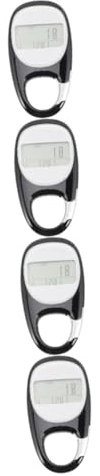 SUPVOX 4 Pièces Podomètre 3D Pédomètre Podomètre Créatif Compteur De Pas Simple Compteur De Marche Pratique EUR De Marche 3D Traqueur pour ER Pas à Pas Abdos