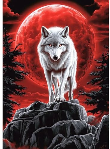 CEOVR Diamond Painting Adult,30x40 cm Diamond Painting Bilder Set,Diamant Painting Art Kit (rouge noir)