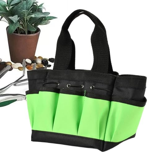 Sac à outils de jardin, organisateur multi-poches pour le jardinage nécessaire, pochette de rangement robuste, porte-outils de jardin avec bandoulière pour cour, camping, parc et plage
