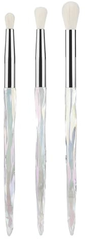 3PCS Eye Makeup Brush Eyeshadow Makeup Brush è impostato con morbidi capelli sintetici per ombretto sopracciglio eyeliner
