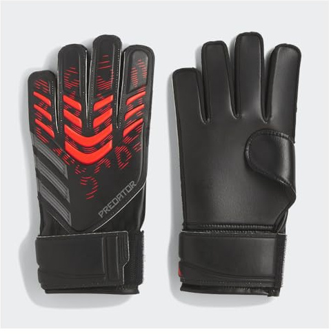 adidas Predator Training Junior Kinder Torwarthandschuhe schwarz/Lucid rot, Größe:5