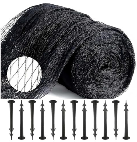 Filet de Jardin, 4x6m Filet Anti Oiseaux, Filet Bassin, Filet de Protection Jardin, Filet Jardin Potager, Filet de Protection Oiseaux, Filet Protection Oiseaux, Filet Bassin Poisson Exterieur, Noir