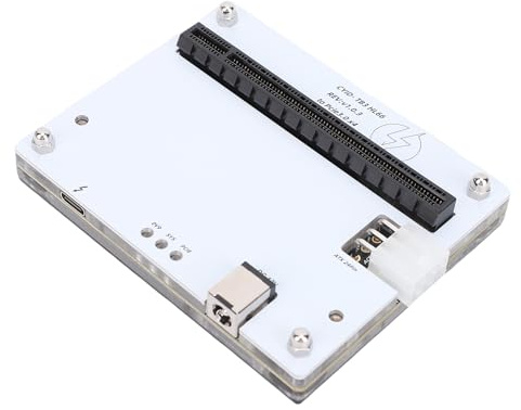 ASHATA Dock de Tarjeta Gráfica Externa USB, Estación de Acoplamiento de Tarjetas de Gráficos Externos PCIe 16x USB, Recinto de GPU con Cable de 6 Pines a 24 Pines, Cable de Datos