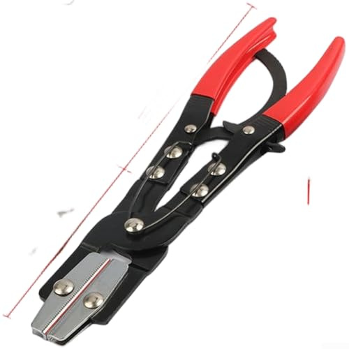 Jayruit Hose Clamp Pliers, Hose Pinch Off Pliers, Ratcheting Jaws Swiveling for Cleaning Machine Drains, Auto Hoses, Radiator Pipes(Ten)