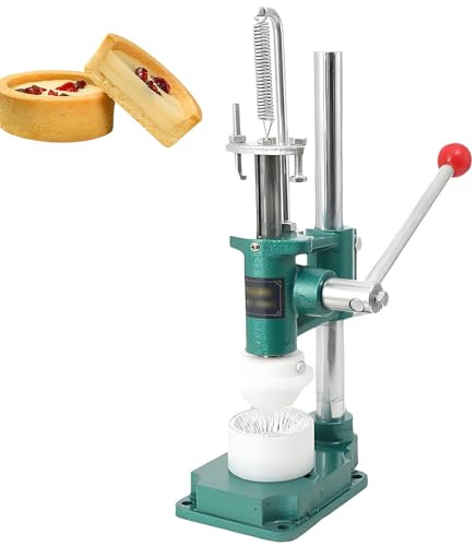 UORDBY Kit de Pilon à pâte, Pilon à Tarte Professionnel, avec 1 Moule, ustensiles de Cuisine pour la Confection de tartelettes aux œufs, crêpes et Biscuits, en Fonte H41