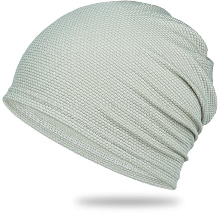 Bonnet Homme Léger ete Sport Chapeau Anti UV 54-60cm Respirant et élastique pour la Course à Pied Casquettes et Bonnets de randonnée Coton Le Trou du réseau Skull Cap Chapeau