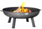 100cm Diameter Cast Iron Fire Pit Outdoor Garden Patio Heater Wood Burner BBQ Camping Fire Bowl - by Harbour Housewares