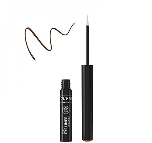 lavera Liquid Eyeliner -Brown- For an expressive look ∙ Organic blossom extracts & organic oils ∙ Vegan Natural cosmetics Make-up Organic plant ingredients 100% natural make-up (2.8 ml)