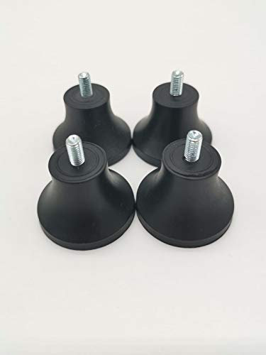 4 Piedini mod. famiglia perno Ø6 per affettatrice in Gomma