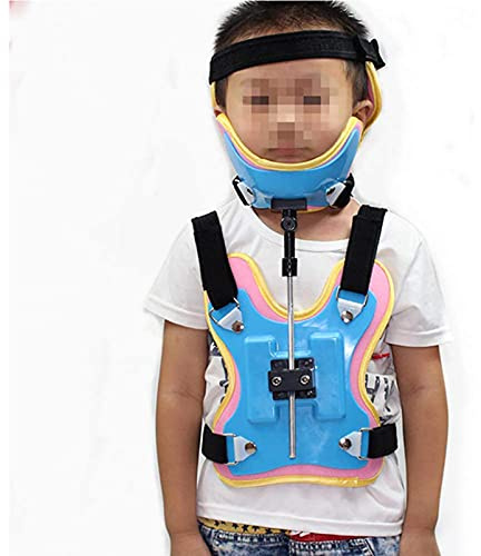HDGRNCC Orthèse Thoracique Cervicale, Orthèse Lombaire Orthèse Thoracique Cervicale Réglable Support Lombaire Collier Cervical pour Enfant Support De Fixation pour Fracture De La Tête Et du Cou