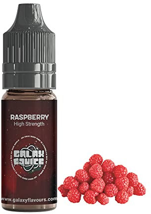 Galaxejuice - Aromatización alimentaria - 10 ml de aromas y esencias de alimentos de frambuesa - Sabores concentrados de alta resistencia para hornear y cocinar - Fabricado en Reino Unido