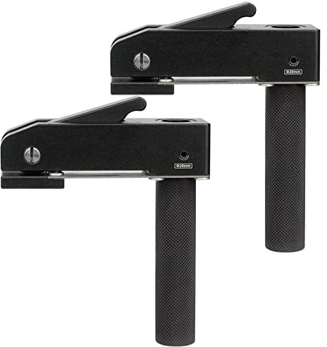 CDIYTOOL Halteklemme, 2 Stück, 19 mm/20 mm, Klemmset für Hundeloch, schnell wirkende Halteklemme, Holzbearbeitung, Schreibtisch-Clip, verstellbarer Rahmen, schnell fixierte Klemmbefestigung (19 mm)