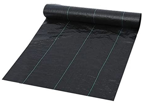 YYHJ Toile Anti Mauvaises Herbes,Toile de Paillage 90g/m²,Feutre Geotextile Anti Repousse,Barriere Anti Racine,Tissu Perméable à l'eau,Tissée Polypropylène,pour Patios Jardin Parterres de Fleurs