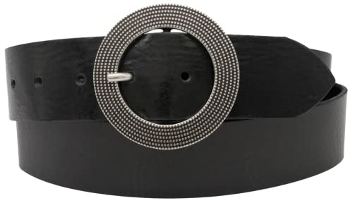 AnnaMatoni Damen Ledergürtel 4 cm Made in Germany Zeitloses Design, Echtes Rindsleder - Gürtel für Damen mit perfekter Passform, Langlebigkeit und nickelfreier Schließe
