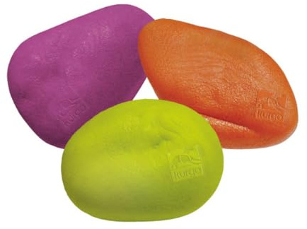 Kurgo - Gioco da Riporto per Cani adatto al Gioco in Acqua, con Struttura Resistente, Elementi Galleggianti, Colori Vivaci e Materiale Non Tossico - Confezione da 3