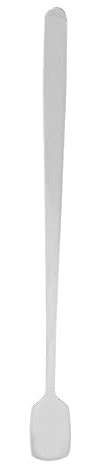 Latte Spoon Long Handle Ice Cream Spoons Stirring Spoon Stainless Steel Mixing Spoon, Long Handled Teaspoons Coffee Spoons Dessert Spoons for Hot and Cold Drink (Square Spoon 17cm)