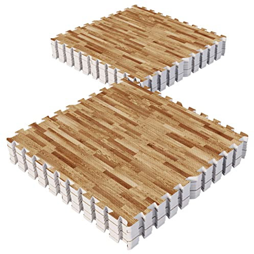 GORILLA SPORTS® Schutzmatten Set - 8 oder 16 Matten, 60x60x1,2 cm, Rutschfeste, EVA Schaumstoff, 2,88 oder 5,76 m² - Bodenschutzmatten Fitness, Bodenmatte, Puzzlematten, Unterlegmatte, Trainingsmatten