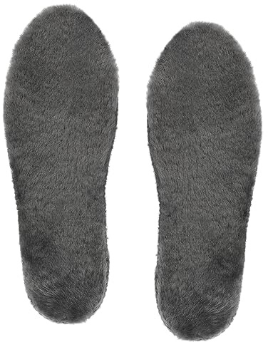 Riemot lammskinnssulor, innersulor, herr, dam, lammskinn, inlägg, varm, vinter, skoinlägg, GRÅ, 42