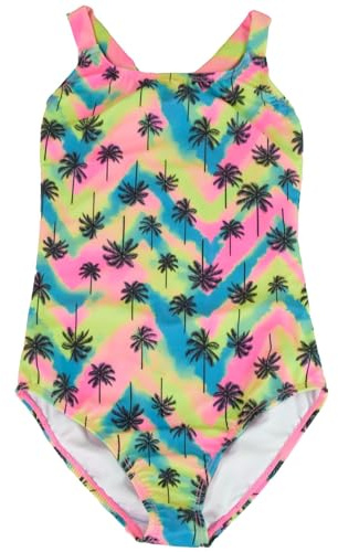 A2Z 4 Kids Flickor Simning Kostym Ena Styck Badkläder Sommar - SW A2Z 4 Kids Flickor Simning Kostym Ena Styck Badkläder Sommar - SWimsuit 878 Neon Palm 6-7