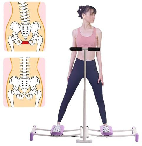 Schlanker Ganzkörpertrainer, Beinmeister, Trainer Zur Reparatur Der Beckenbodenmuskulatur Mit Anti-Rutsch-Pedalen, Höhe 85–100 cm, Verstellbar Und Faltbar, Für Hüftheben, Beinformung, Fitness