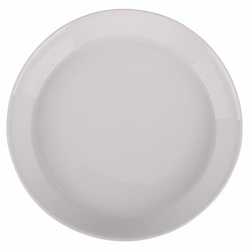 Villa d'Este Home Tivoli Juego de 6 platos hondos de porcelana New Bone, color blanco