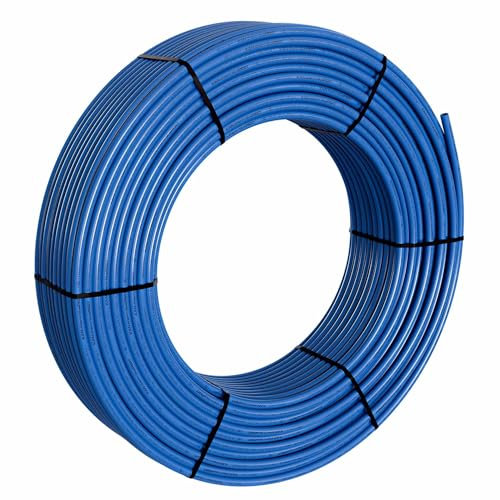 KAN-THERM Fußbodenheizungsrohr 16 x 2mm 200m BlueFloor PE-RT Verbundrohr Heizrohr Fußbodenheizung Rohr 5 Schichten EVOH Flexibel ideal zum Stapeln