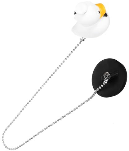 Happyyami Badewannenstöpsel Gummi Mit Edelstahlkette Universell Für Badezimmer Und Dicht Charmanter Abflussstopfen Mit Kette Für Badewannen