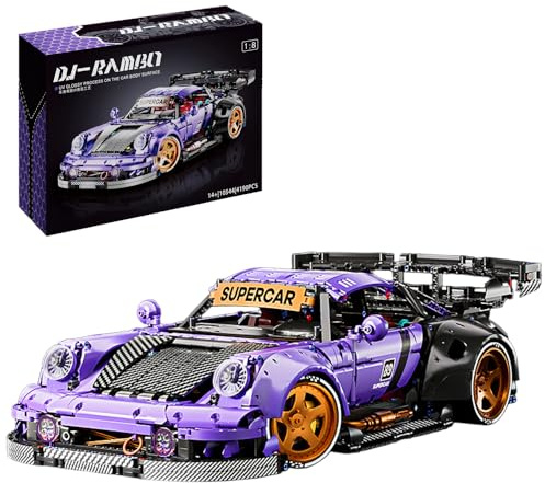 DUANT Supercar Baustein Set, 4190 Teile Technology Serie Groß Klemmbausteine Auto, 1:8 MOC Sportwagen Technik Modell, Bauspielzeug Geschenk für Erwachsene und Jugendliche (10544)