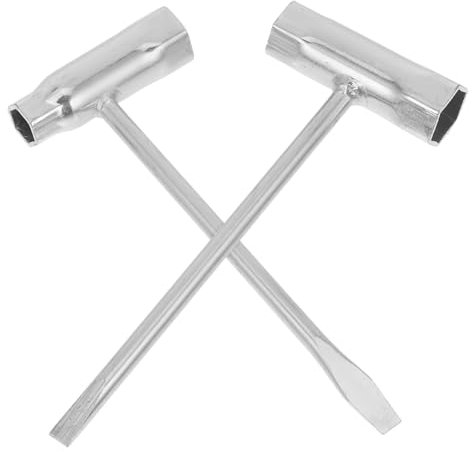 Angoily T-Shape Socket Wrench Set 2pcs Thickened 18cm 19cm T-Wrench Spanner Tools for Chainsaw Spark Plug Lawn Mower Accessories Replacement Hand Tools for Logging and Garden Maintenance