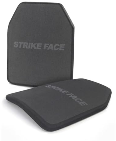UGCER NIJ IV kugelsichere Platte, 10x12 PE+Keramik Stand Alone Panzerplatte, taktischer Körpereinsatz für Weste/Rucksack, 7,62 mm Schutz,2pcs