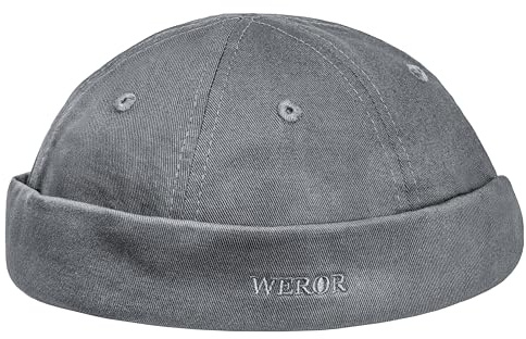 WEROR Docker Cap Herren Dockermütze Seemansmütze Dockercap Mütze Baumwolle
