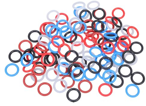 Qsvbeeqj Förpackning med 100 färgglada duvor fotringar utformade för effektiv träning och hantering med gummiduvor träningsringar