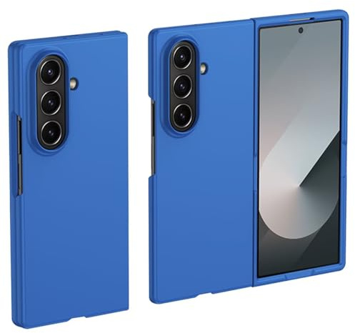 Topme Coque de téléphone Hard Skin pour Samsung Galaxy Z Fold 7 / Samsung Galaxy Z Fold7 2025 8.2, Manchon de Protection Antichoc en Polycarbonate - Bleu Klein