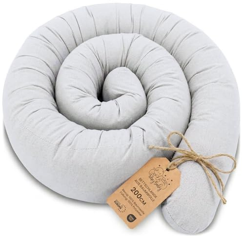 Kroppskudde Side Sleeper säng orm 200 cm Långkudde Rullkudde Sovkudde Nackrulle Sängkudde Mjuk Ergonomisk Tvättbart Överdrag Andningsbar Oeko-Tex Grå