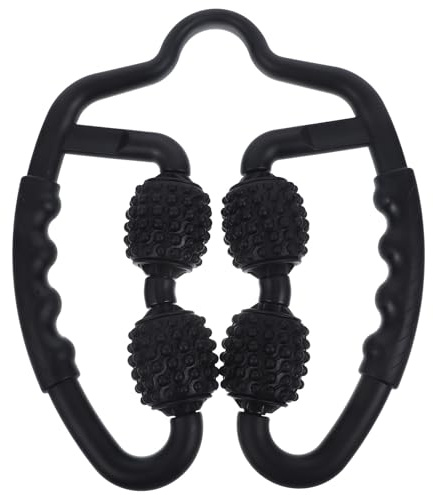 SOPOTUTU Rodillo de Masaje Relajante Muscular para Piernas y Brazos Clásico Negro Material Compacto y Ergonómico Adecuado para Fitness y Aliviar Tensión Muscular Diaria
