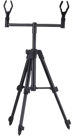 Trípode telescópico for cañas de Pescar Altura, Soporte aleación Aluminio