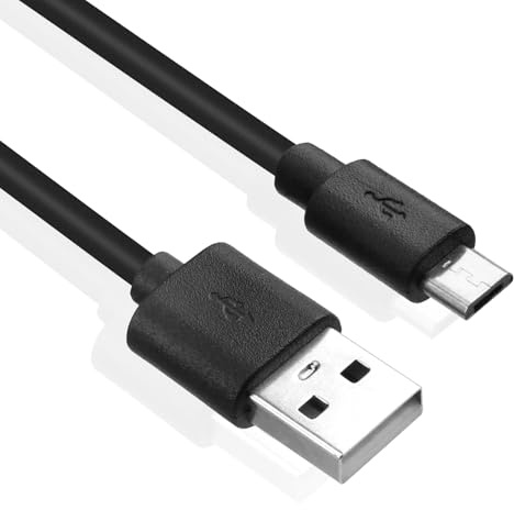 USB Micro Cable 1.5m, Micro USB to USB Cable 2A, Durable Fast Charging and Sync Mobile Phone Charger Cable, Compatible with Android, Power Bank, Compatible with Micro Interface Appliances (Black)