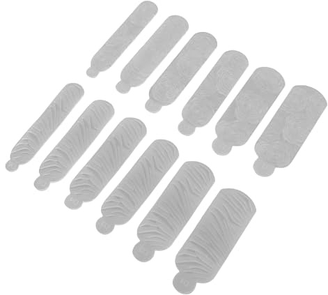 ZJchao Moule en Silicone 3D Nail Art, 24 Pièces, Plaque D'estampage D'ongles Réutilisable avec des Textures Complexes, pour les Conceptions D'ongles Professionnelles à la Maison (B)