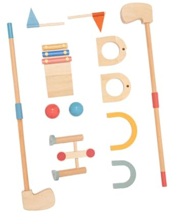 KTUXZCI Set da golf per bambini, palline da golf per bambini piccoli, giocattoli sportivi per esterni, minigolf educativi, set da gioco, regali, divertimento, interazione,