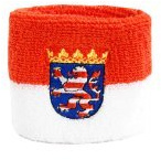 Flaggenfritze® Schweißband Deutschland Hessen, 2er Set