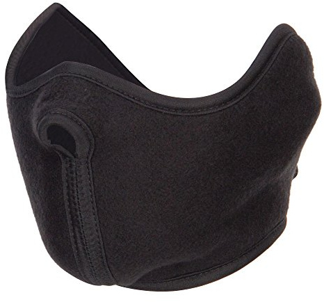 Fleece Half Face Mask - Black OSFM
