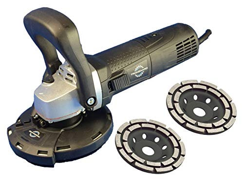 TRONGAARD Betonschleifer/Sanierungsfräse/Winkelschleifer Set 1.400W / 125mm mit Drehzahlregelung