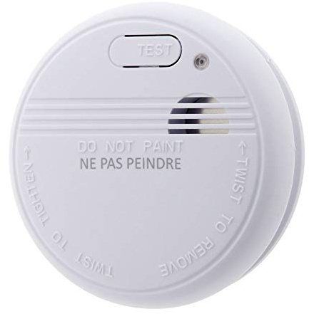 Détecteur de fumée Garanti 5 Ans + Pile et Accessoires de Pose - Otio
