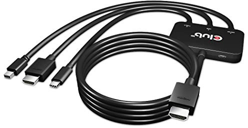 Club3D Adapter USB-C/HDMI/Mini-DP > HDMI aktiv, CAC-1630