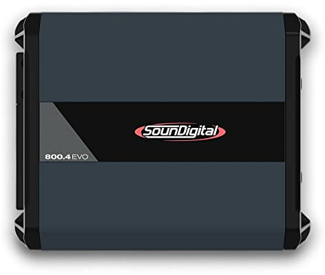 SounDigital - Car Full Range Amplifier 800 - 4 Channels 800 Watts RMS 4 Ohm - Compact Size - Professional Quality - 2025 Best Performance Award