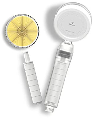 IONPOLIS SF Vitamin C Hard Water Softener Chlorine, Flouride Filtered Showerhead Sediment Handheld Rust Removal Dual Filter Shower Head Filtration High Pressure Water Saving for Dry Skin and Hair