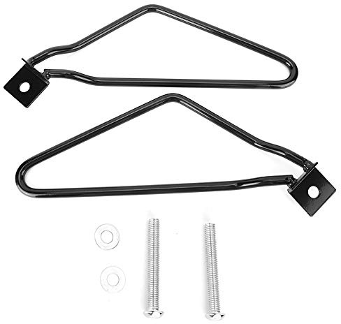 Yctze para Soporte Universal alforjas Moto staffe borse Laterali Moto Soporte para Bolsa de Motocicleta Hierro Negro Universal Soporte de Montaje para alforja de Hierro para Motocicleta Accesorios d
