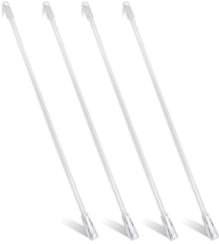 4 Pezzi Asta Inclinabile Verticale Bacchetta per Tende Verticali, 35 cm Finestra Bastone Cieco Asta di Ricambio, con Gancio e Impugnatura per Finestra Ciechi, Accessorio Apripersiane