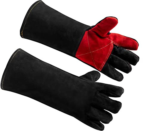 AOWPFVV Gants de manutention pour animaux en cuir renforcé Kevlar pour dressage de chien, chat, faucon, reptile, serpent