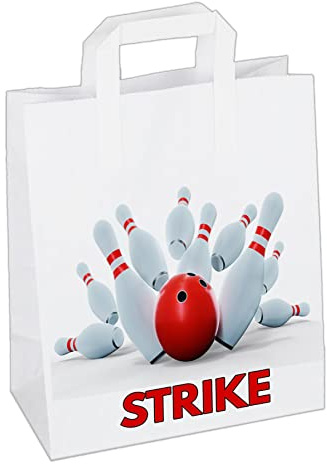AK Giftshop Bowling-Partytüten Goody Loot Treat Geschenktüten (6 Stück)